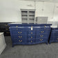 Naval lacquered 15 drawers dresser