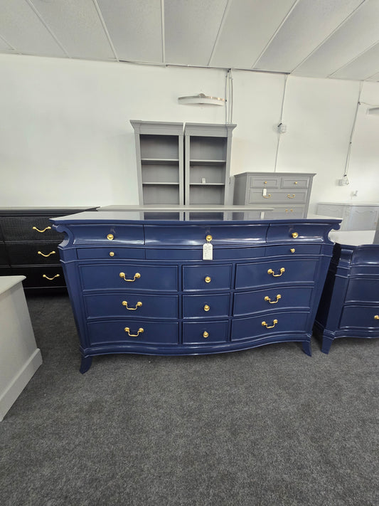 Naval lacquered 15 drawers dresser