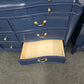 Naval lacquered 15 drawers dresser