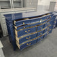 Naval lacquered 15 drawers dresser