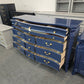 Naval lacquered 15 drawers dresser