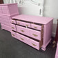 SUMTER solid wood pink chest
