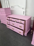 SUMTER solid wood pink chest