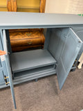 Henredon blue cabinet