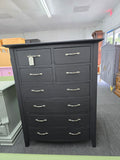 Black Solid wood chest