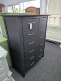 Black Solid wood chest