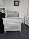 3 drawers lacquered 2 tone dresser