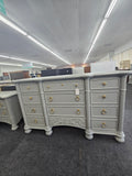 Broyhill bamboo gray dresser