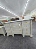 Broyhill bamboo gray dresser