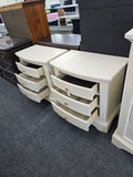 Pair of cream nightstands