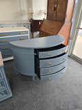 Demi lune blue dresser