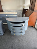 Demi lune blue dresser