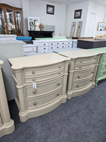 Pair of beige nightstands