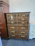 French provincial solid wood chest