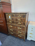 French provincial solid wood chest