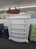 Gorgeous white Distressed chest