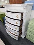 Gorgeous white Distressed chest