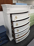 Gorgeous white Distressed chest