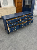 Solid wood navy dresser