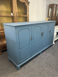 Henredon blue cabinet