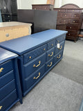 Bassett navy vintage dresser