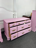 SUMTER solid wood pink chest