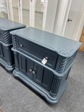 Tropical style gray small dresser