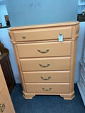 Orange 5 drawers chest