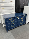 Navy blue French dresser