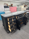 12 drawers black dresser