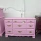 SUMTER solid wood pink chest
