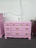 SUMTER solid wood pink chest