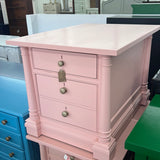 Pink file cabinet