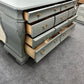 Gorgeous carved dark gray Bombay like dresser