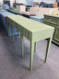 Matte green side table