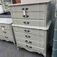 Gray provincial DIXIE chest