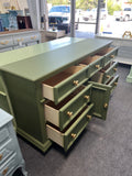 Matte green dresser