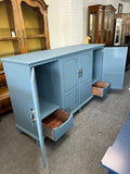 Henredon blue cabinet