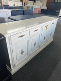 AMERICAN of MARTINSVILLE creamy distressed sideboard