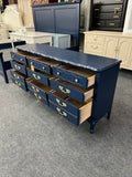 Solid wood navy dresser