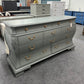 Gorgeous carved dark gray Bombay like dresser