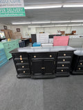 12 drawers black dresser