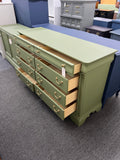 Matte green 8 drawers dresser