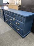 Bassett navy vintage dresser