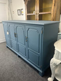 Henredon blue cabinet