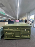 Matte green dresser