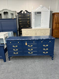 Solid wood navy dresser