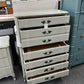 Gray provincial DIXIE chest