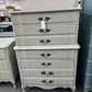 Gray provincial DIXIE chest
