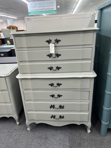 Gray provincial DIXIE chest